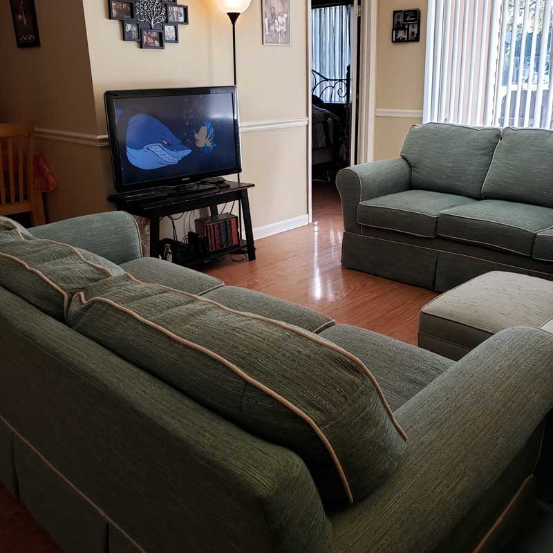 Ocala apartment living room.