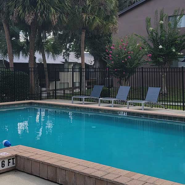 apartment swimming pool.